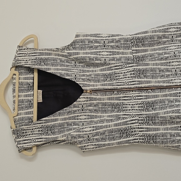 L'Agence x Intermix Monochrome Abstract Eva Print Sleeveless Sheath Dre - Picture 6 of 13